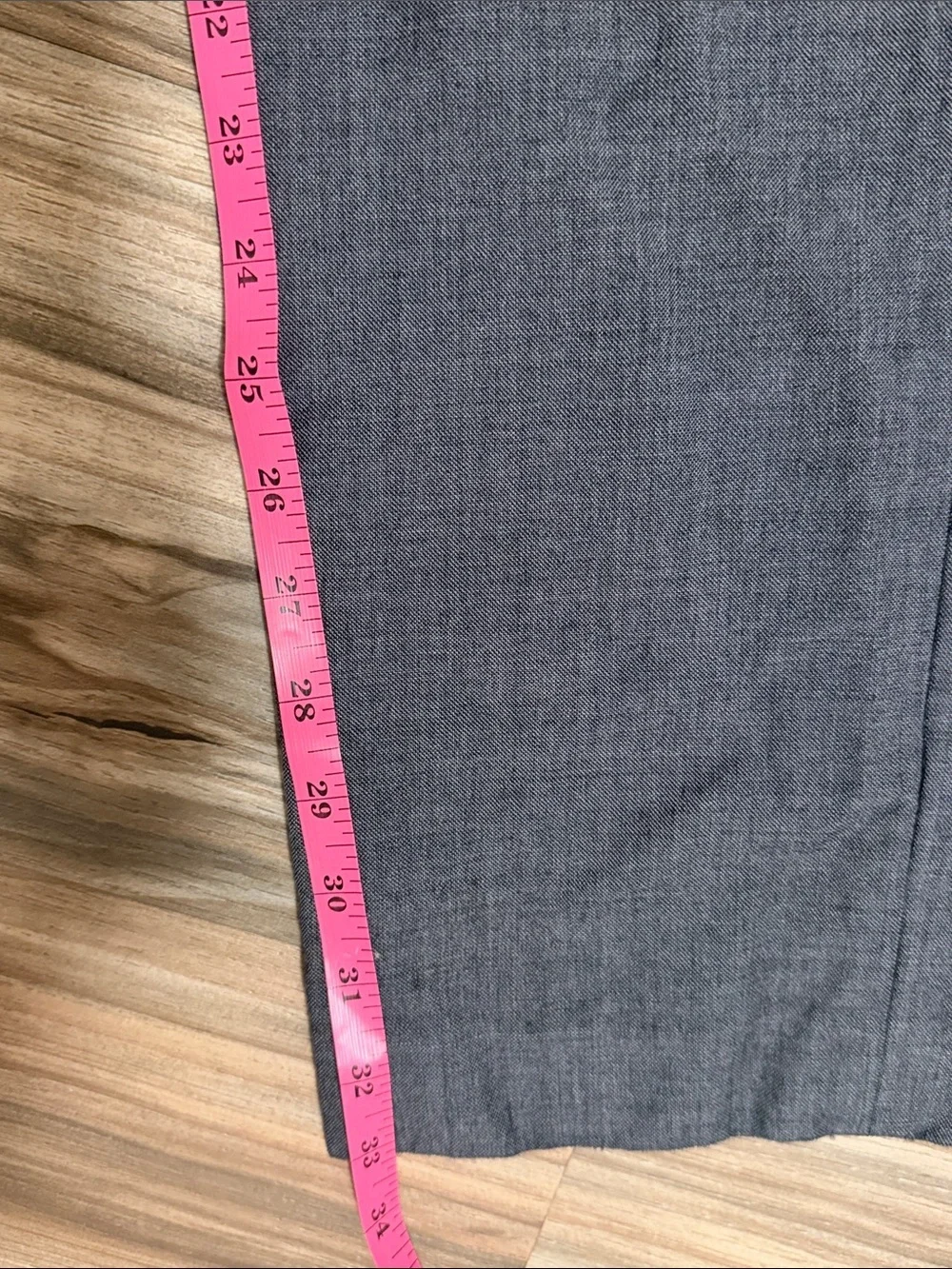 J Crew Dress Pants Mens 33x34 Charcoal Gray Ludlow Slim 100% Wool Trouser Career